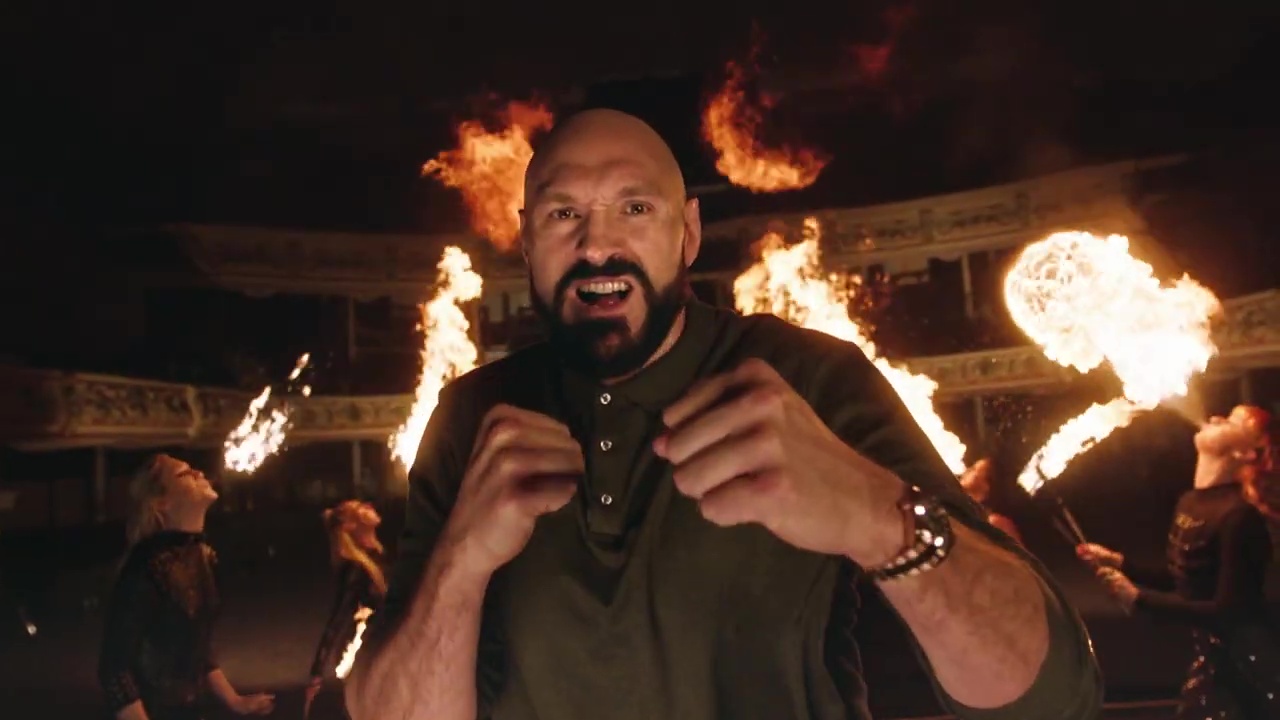 'No hype required!' Tyson Fury is front and center of the first BT Sport fight promotion... but Dillian Whyte again boycotts it