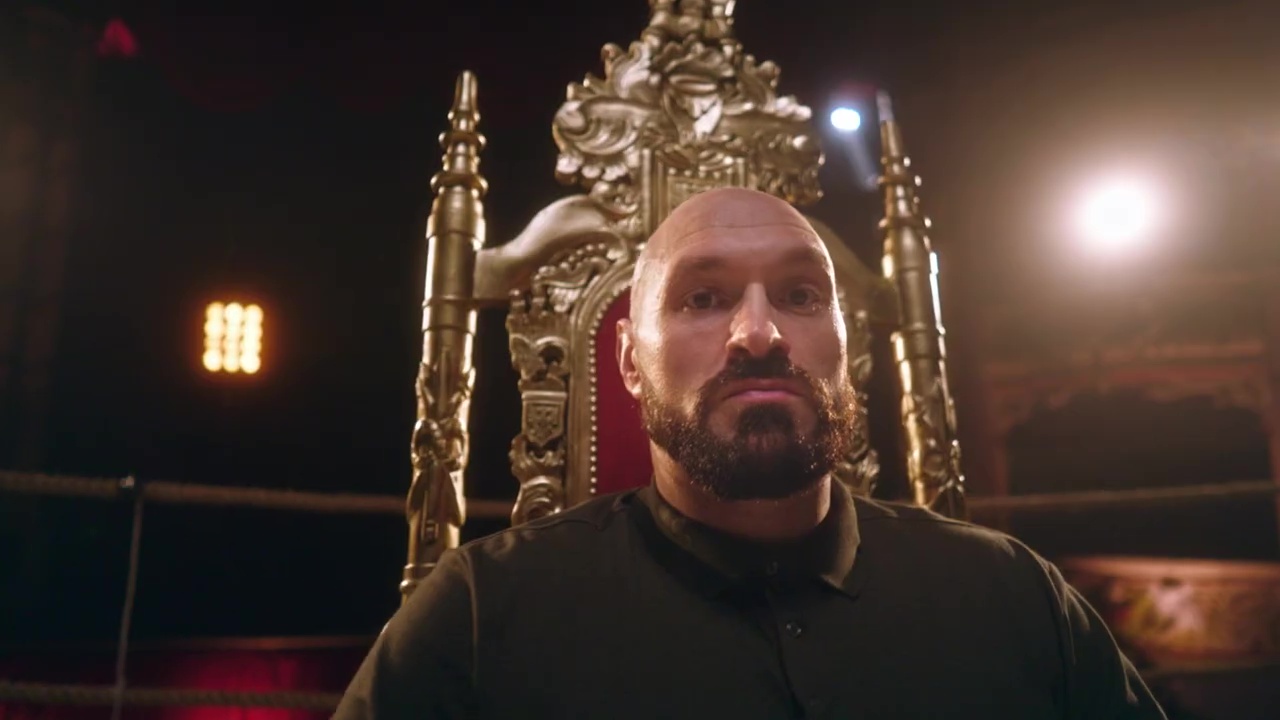 'No hype required!' Tyson Fury is front and center of the first BT Sport fight promotion... but Dillian Whyte again boycotts it