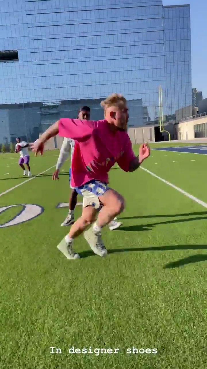 Jake Paul trains with the Dallas Cowboys and plots a switch to NFL after he 'became the highest paid and undefeated fighter'