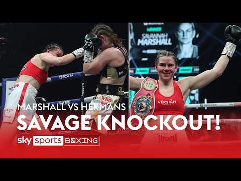 Savannah Marshall's MONSTER knockout Femke Hermans Newcastle