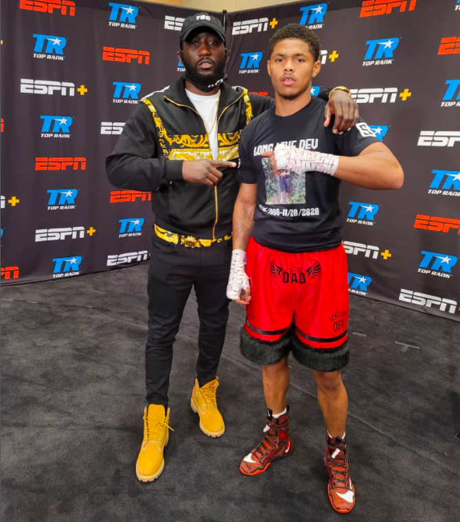 Terence Crawford knocking out HEAVYWEIGHTS in sparring despite three-and-a-half-stone difference, says Shakur Stevenson