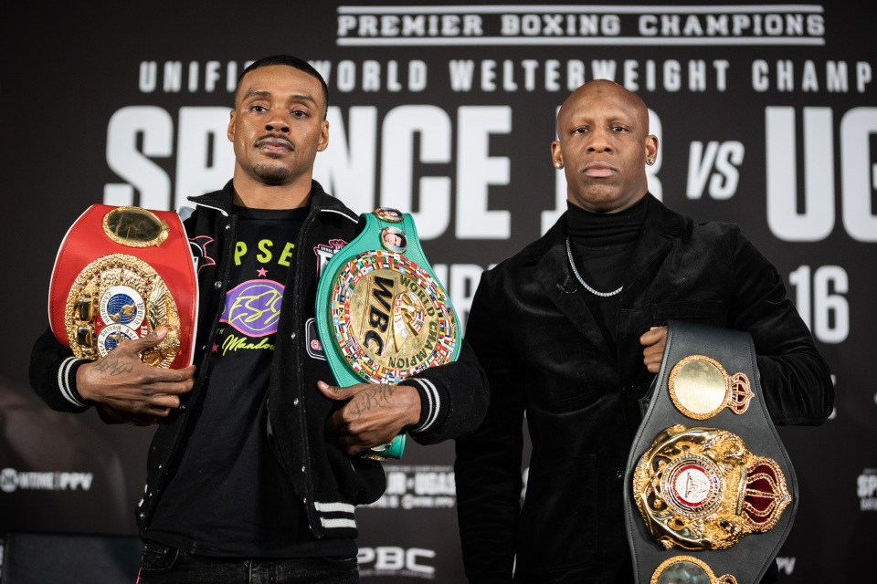 Errol Spence Jr.'s son learns to box at the age of ONE. Champ brings his children to the gym to'see where their food comes from'