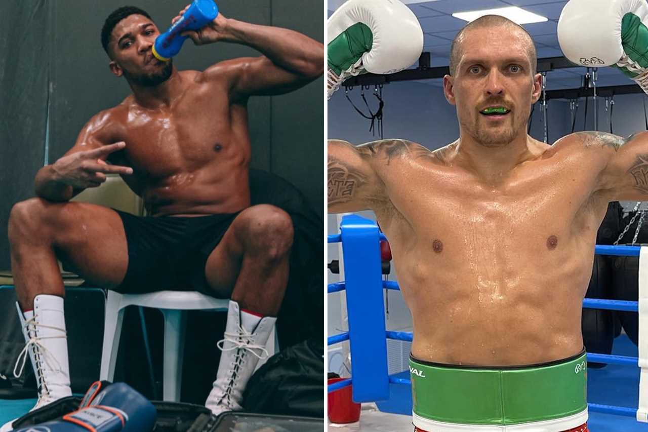 Anthony Joshua, a heavyweight star, shows off his football skills.