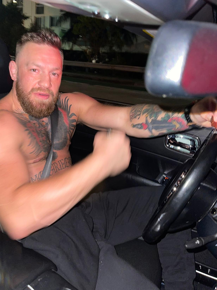 Conor McGregor arrives at court for ‘dangerous driving’ in Dublin after his £150k Bentley seized by police