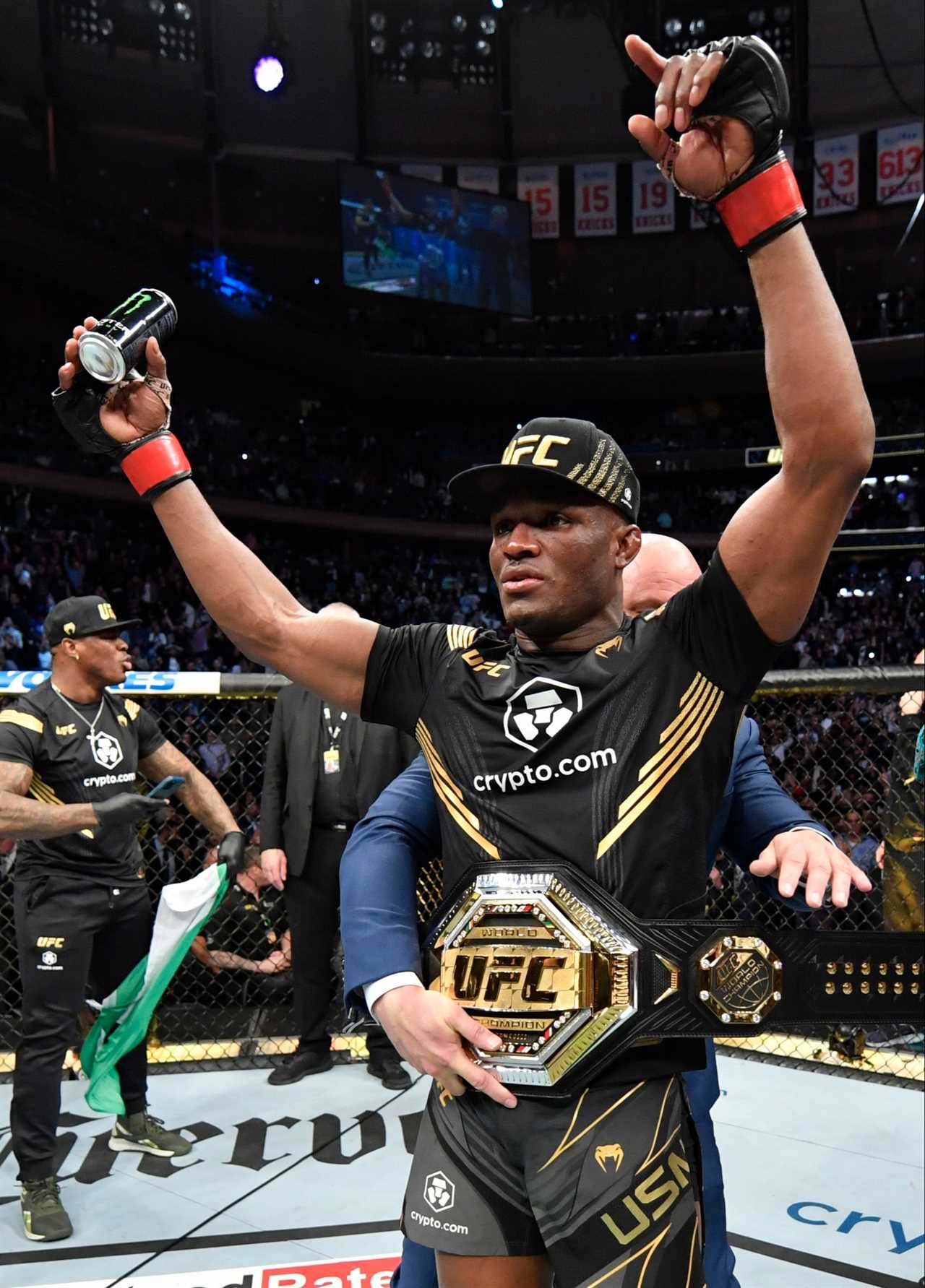 Kamaru Usman claims UFC 273 star KhamzatChimaev hasn't done any and needs to fight a few more fights before title shot.