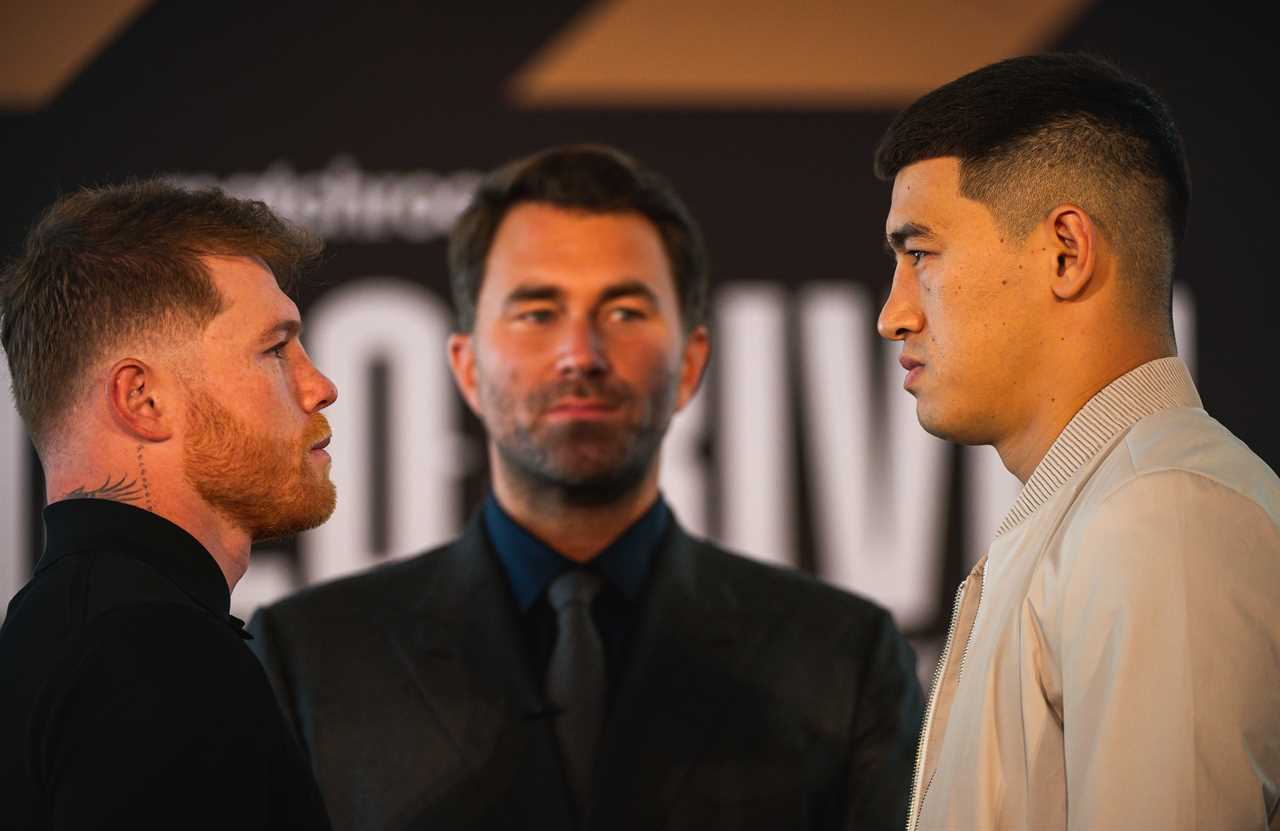 Canelo Alvarez refused to fight Dmitry Bivol at catchweight, says Hearn. Mexican models a hulking new frame