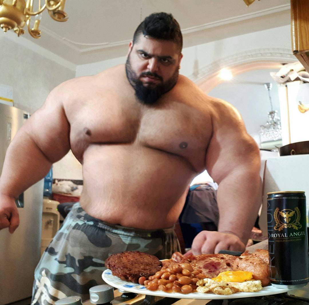 Throwback photos are not able to capture Iranian Hulk's incredible transformation into 380-pound strongman Sajad Gaharibi.