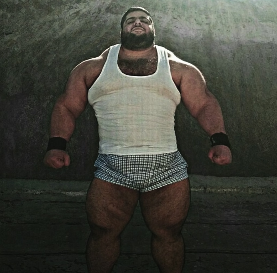 Throwback photos are not able to capture Iranian Hulk's incredible transformation into 380-pound strongman Sajad Gaharibi.