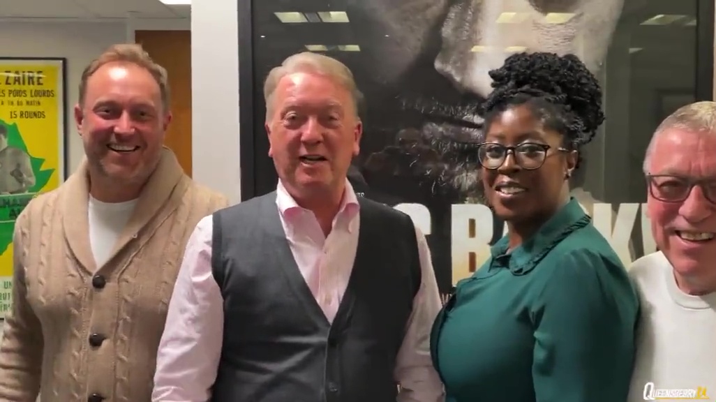 In bizarre video, Frank Warren and his team sing Happy Birthday Dillian Whyte ahead of Tyson Fury's title fight