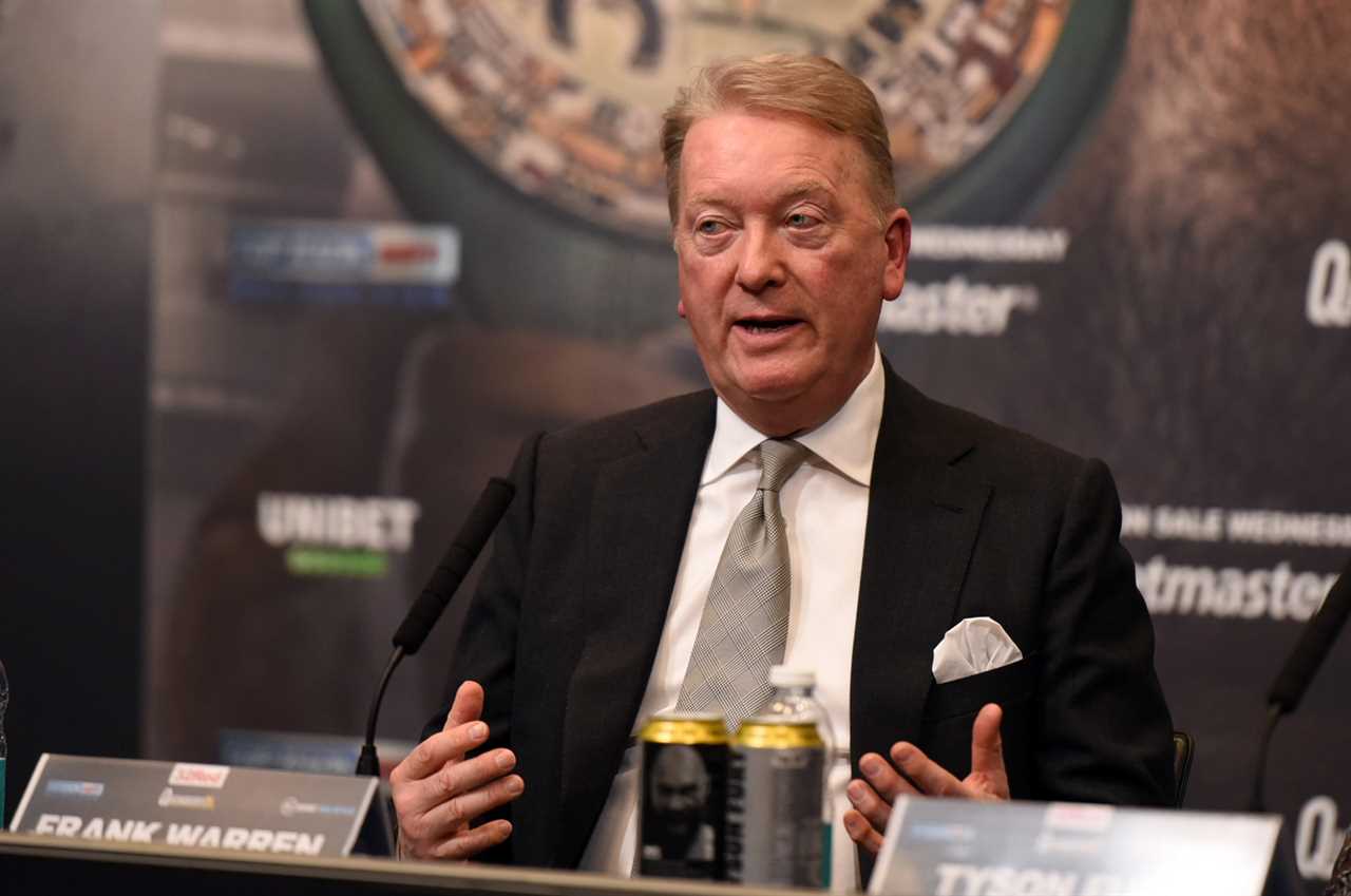 Frank Warren claims Tyson Fury and Dillian Whyte are undercards because of a lack of funds to buy quality fighters