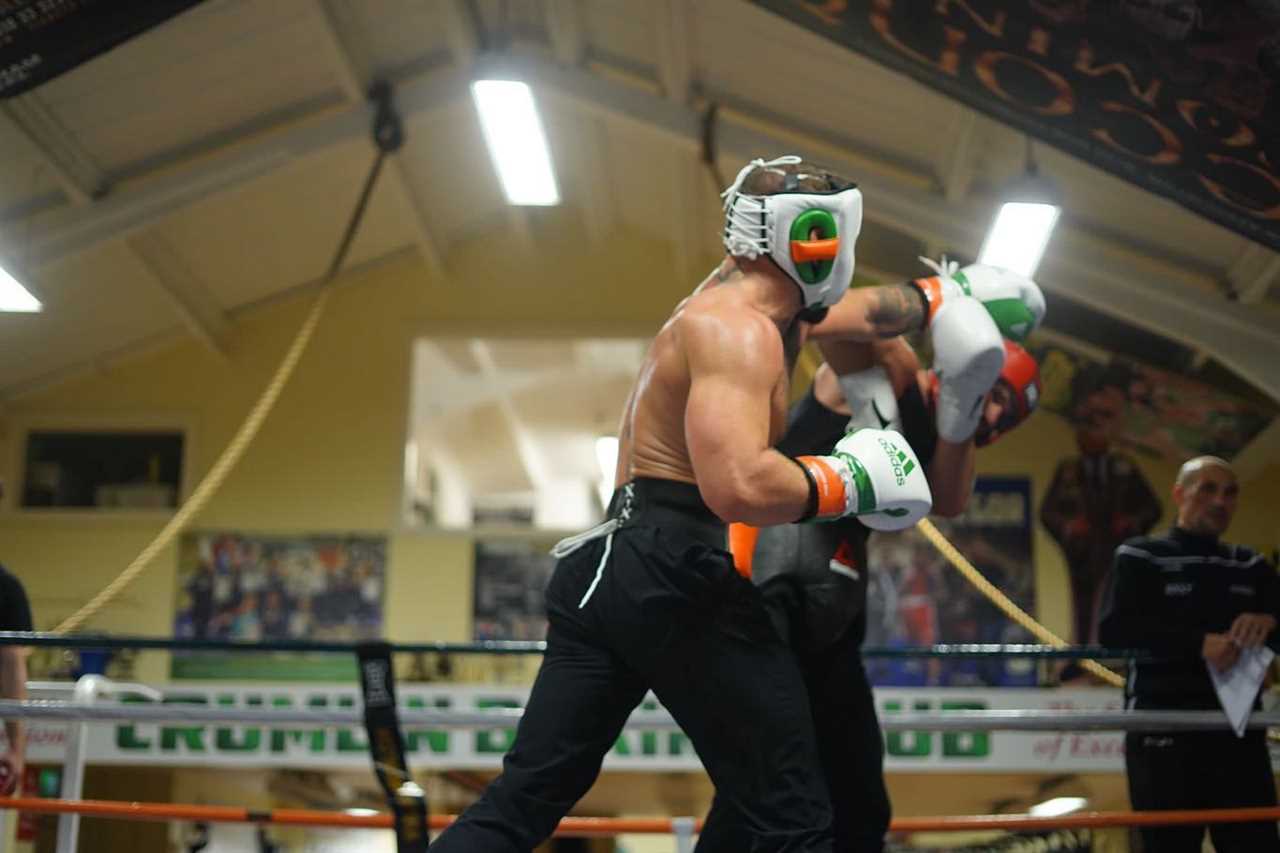 Conor McGregor's incredible physique is revealed as the UFC legend spars before returning from injury