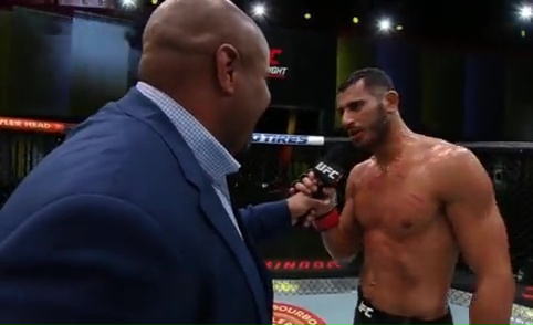 UFC's Mounir Laszez thanked Daniel Kinahan, a 'drugs baron,' in a post-fight speech. He was arrested on felony charges of $5 million.