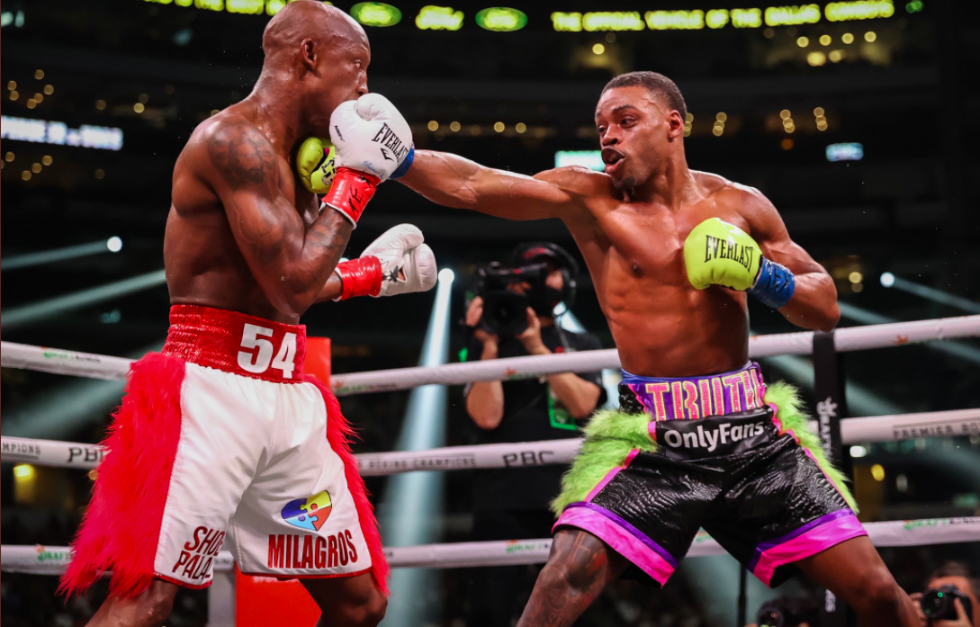 Yordenis Ugas' eye is left gruesomely swollen by Errol Spence Jr in stoppage victory that sets up Terence Crawford superfight
