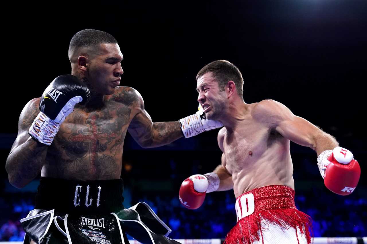 Manchester crowd boo Amir Khan for refusing Conor Benn's fight after he jumped in the ring