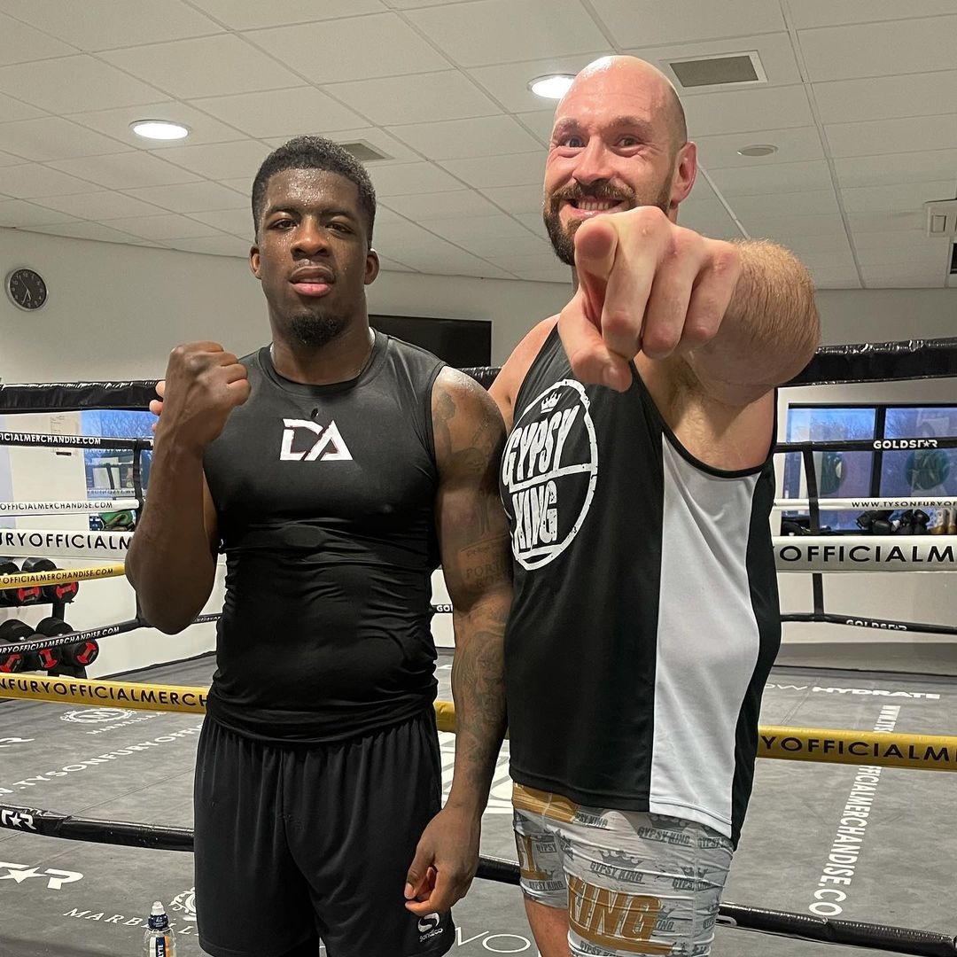 Meet David Adeleye, Tyson Fury’s unbeaten sparring partner. He will continue his rapid rise on the Dillian Whyte subcard