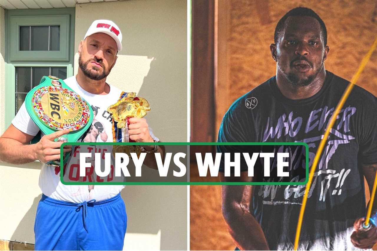 Tyson Fury hints at Dillian Whyte's game plan in an open workout, while father John digs into his 'average body'