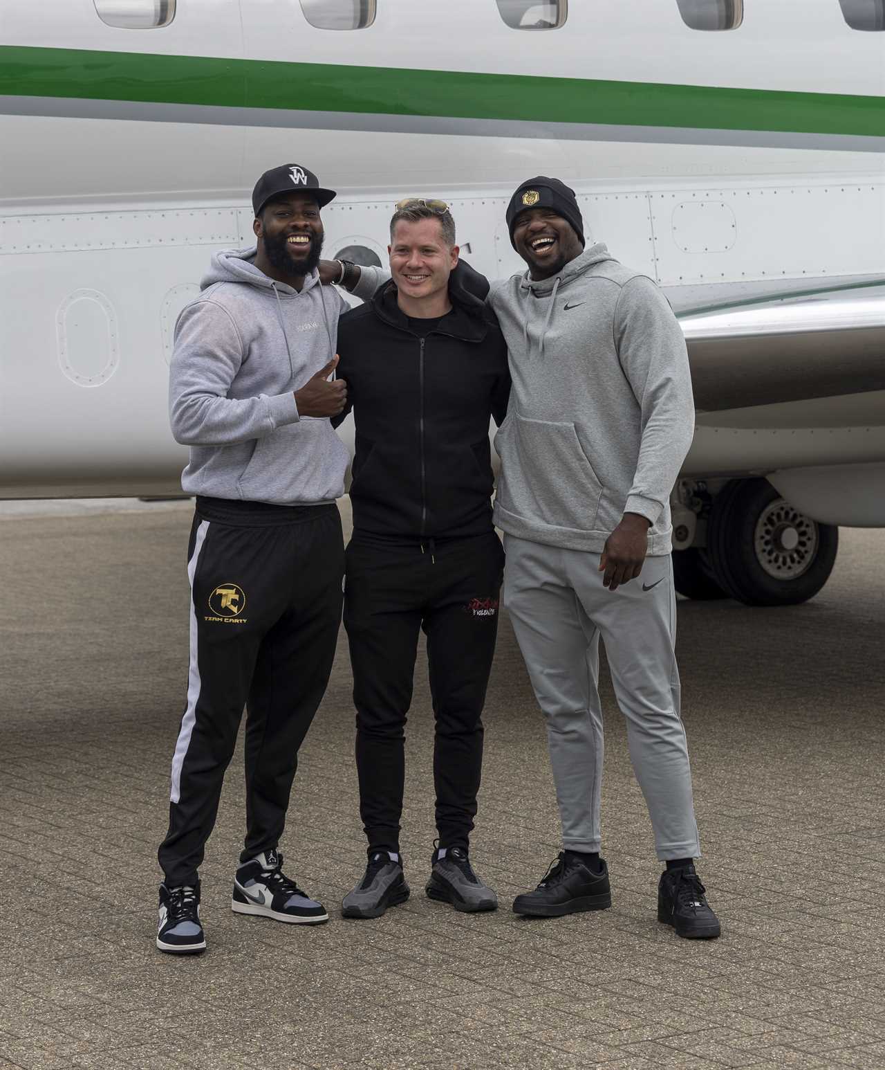 Dillian Whyte finally lands in UK to fight Tyson Fury on private jet after missing face-off