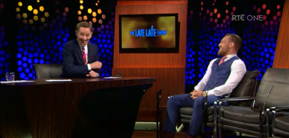 The UFC star left Tubridy in stitches