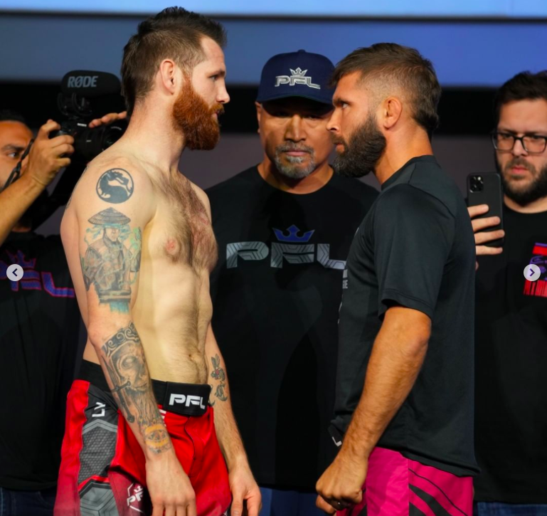 British MMA star 'Smooth Simeon Powell scores a sickening knee KO, leaving his opponent cold in a PFL fight