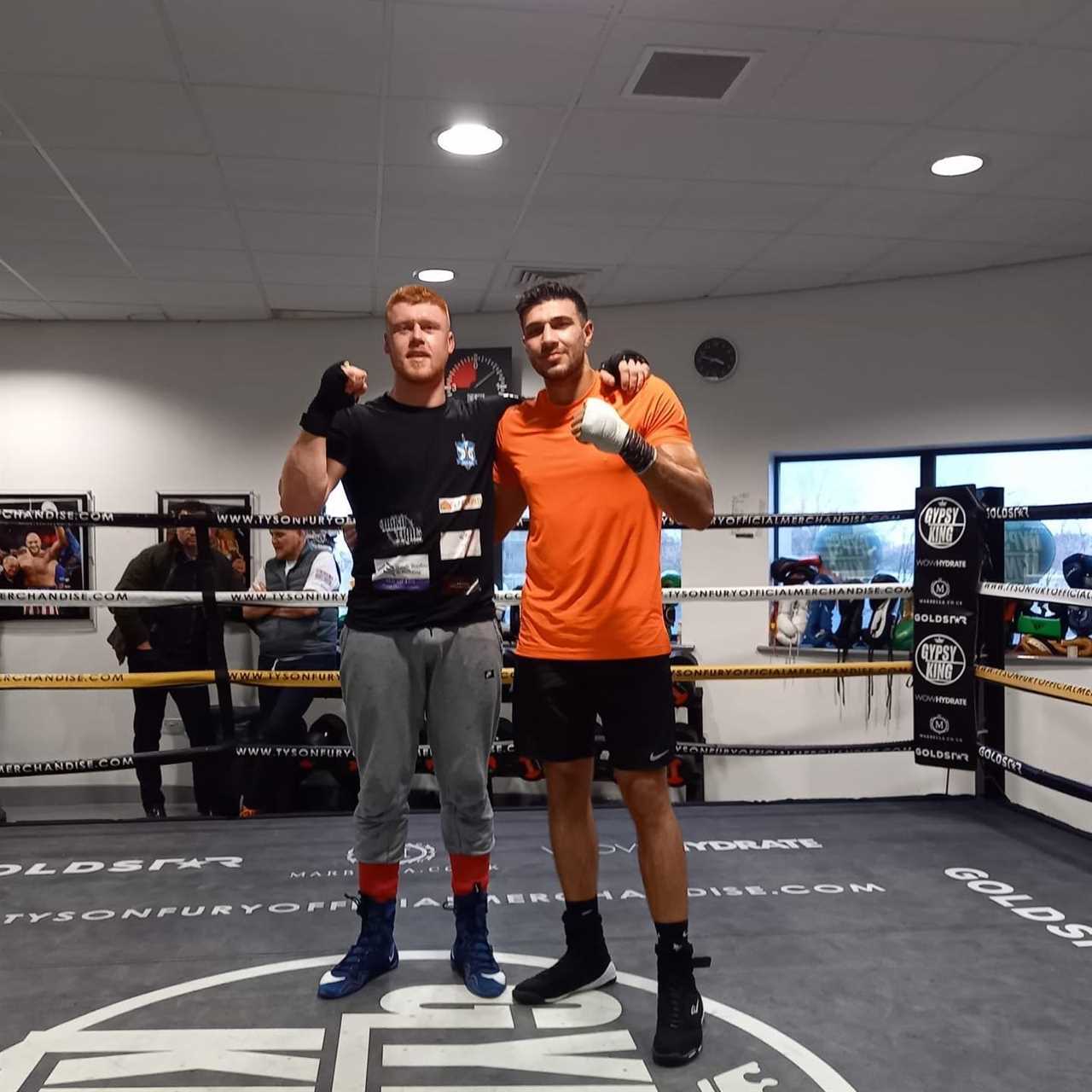 Tommy Fury's training camp in Tommy Fury for Tyson v DillianWhyte undercard. He vows to give a'masterclass.