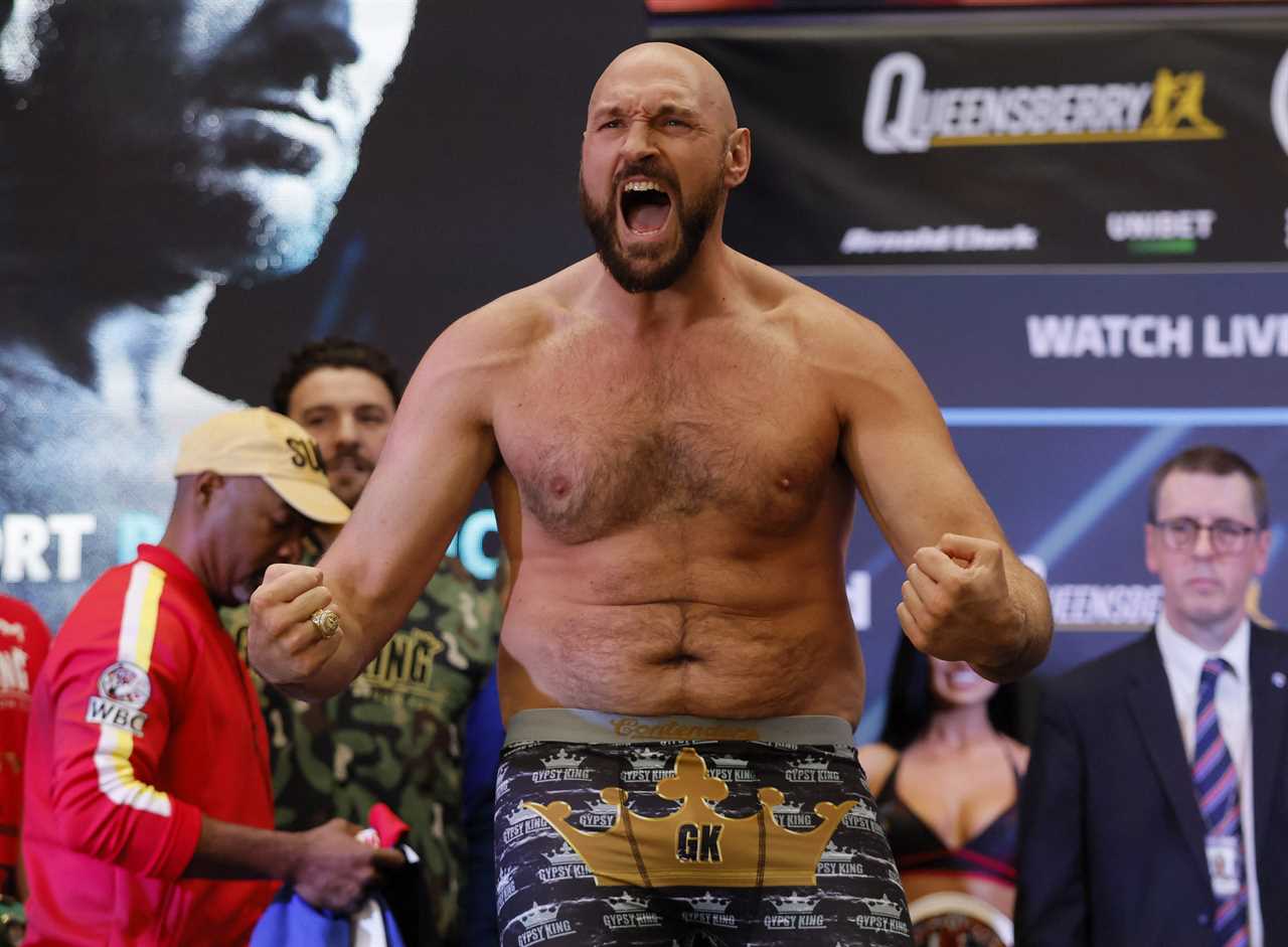 Tyson Fury is now the most popular British boxer, with 94,000 people at Wembley to support Dillian Whyte's fight.