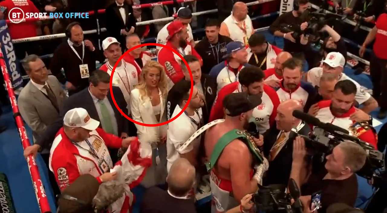Paris Fury, who was caught on TV, appears to RULE OUT Tyson's retirement. Gypsy King informs 94,000 fans that he is quitting boxing