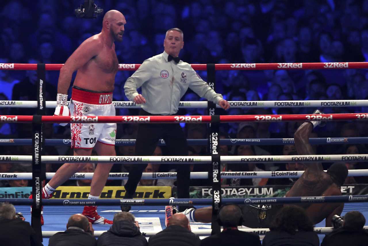 Tommy Fury predicted Tyson's win in the sixth round over Dillian Whyte, before executing an incredible KO