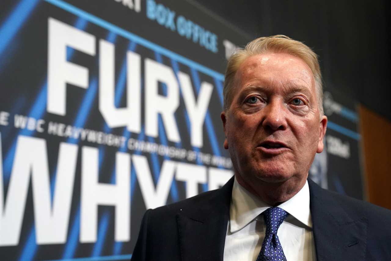Frank Warren dismissed the Tyson Fury vs Dillian Youte rematch after allegations of an illegal shove at Wembley showdown