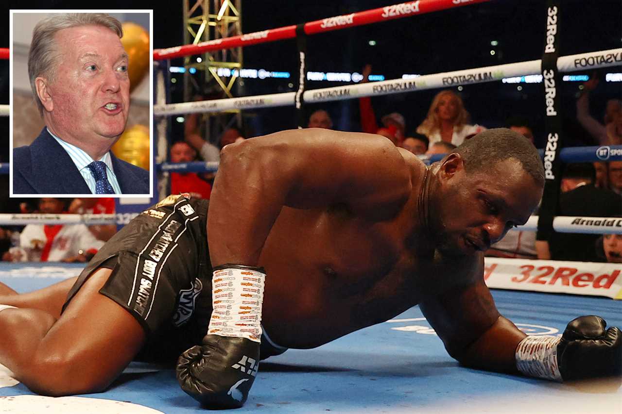 Dillian Whyte claims that Tyson Fury smashed his head on the canvas when he was pushed by a rival. New footage shows Tyson Fury's KO.
