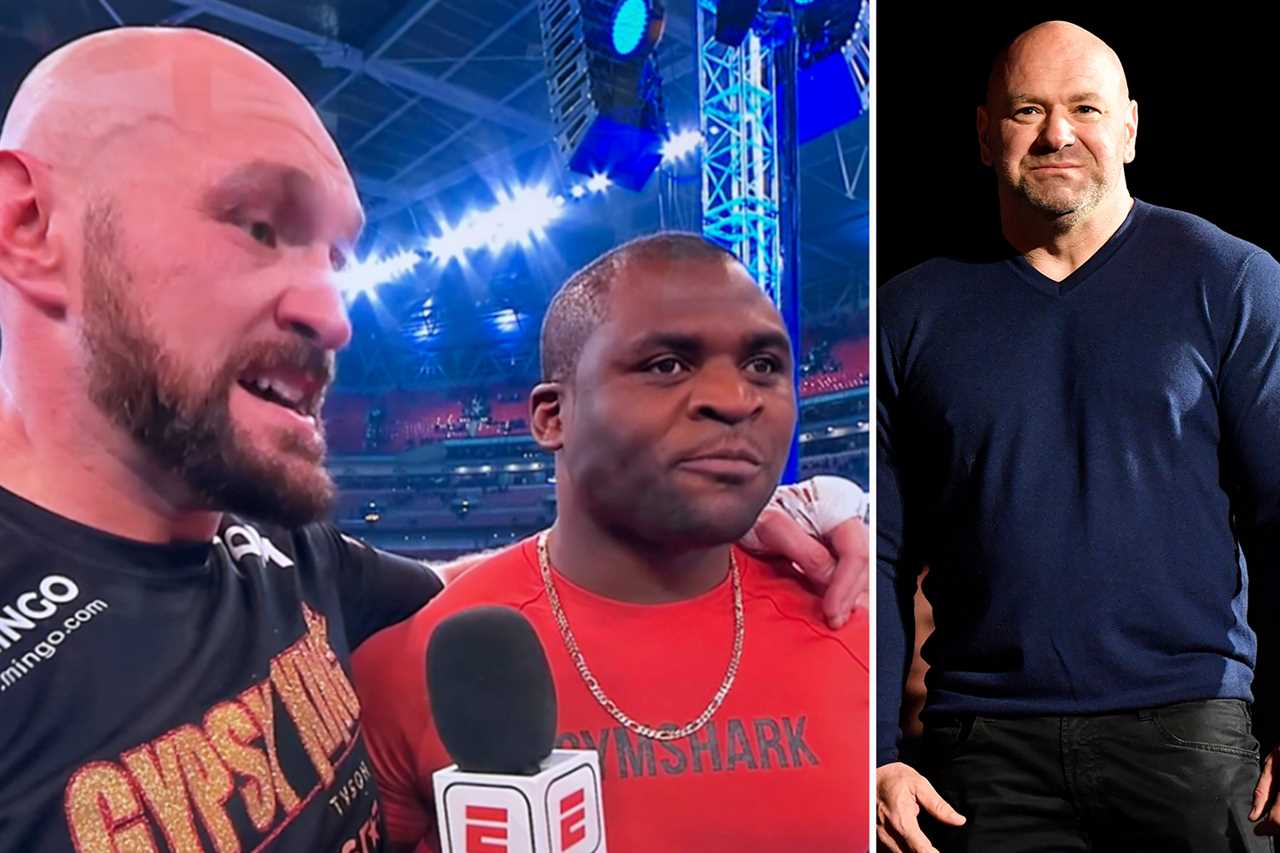 Tyson Fury and Francis Ngannou, UFC champs, were backed by Floyd Mayweather vs Conor McGregor.