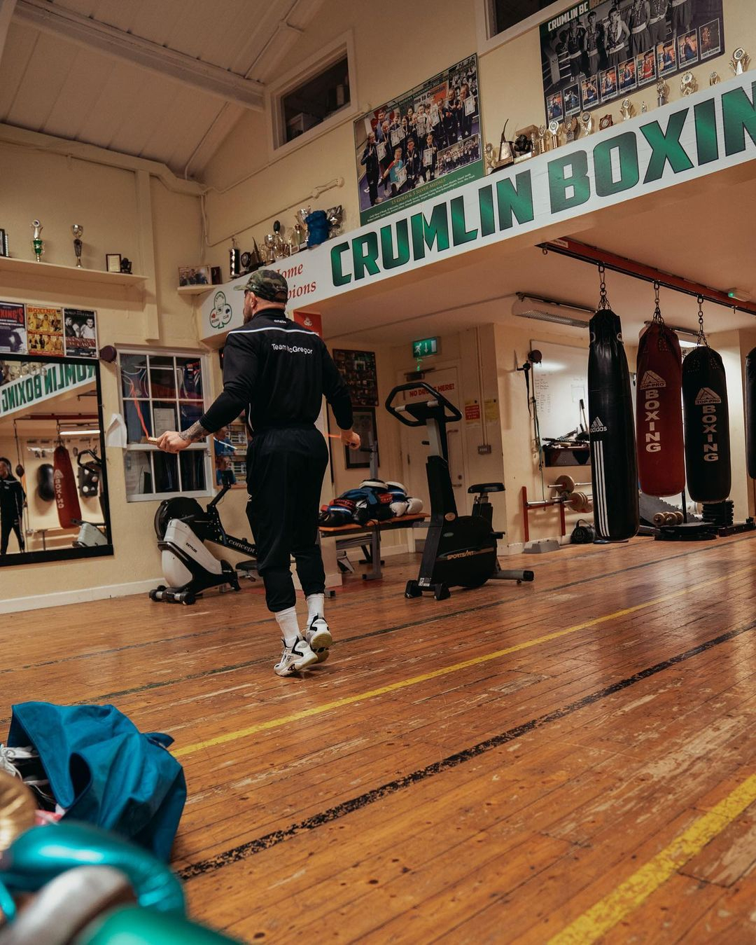 Conor McGregor steps up training regime as UFC star works up sweat in gym and looks hench ahead of return from injury