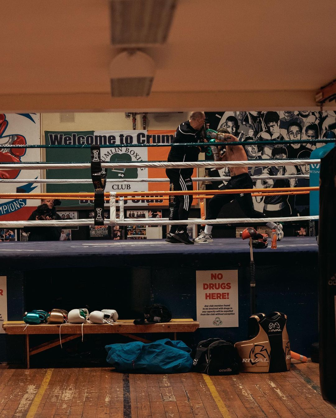 Conor McGregor steps up training regime as UFC star works up sweat in gym and looks hench ahead of return from injury