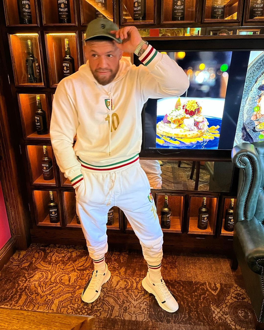 Conor McGregor steps up training regime as UFC star works up sweat in gym and looks hench ahead of return from injury