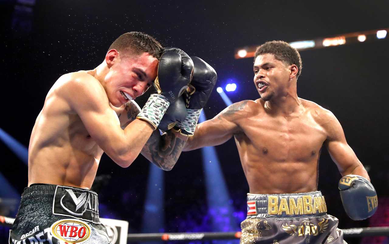 Watch Shakur Stevenson proposing to his girlfriend in a ring after beating Oscar Valdez in the junior lightweight division.