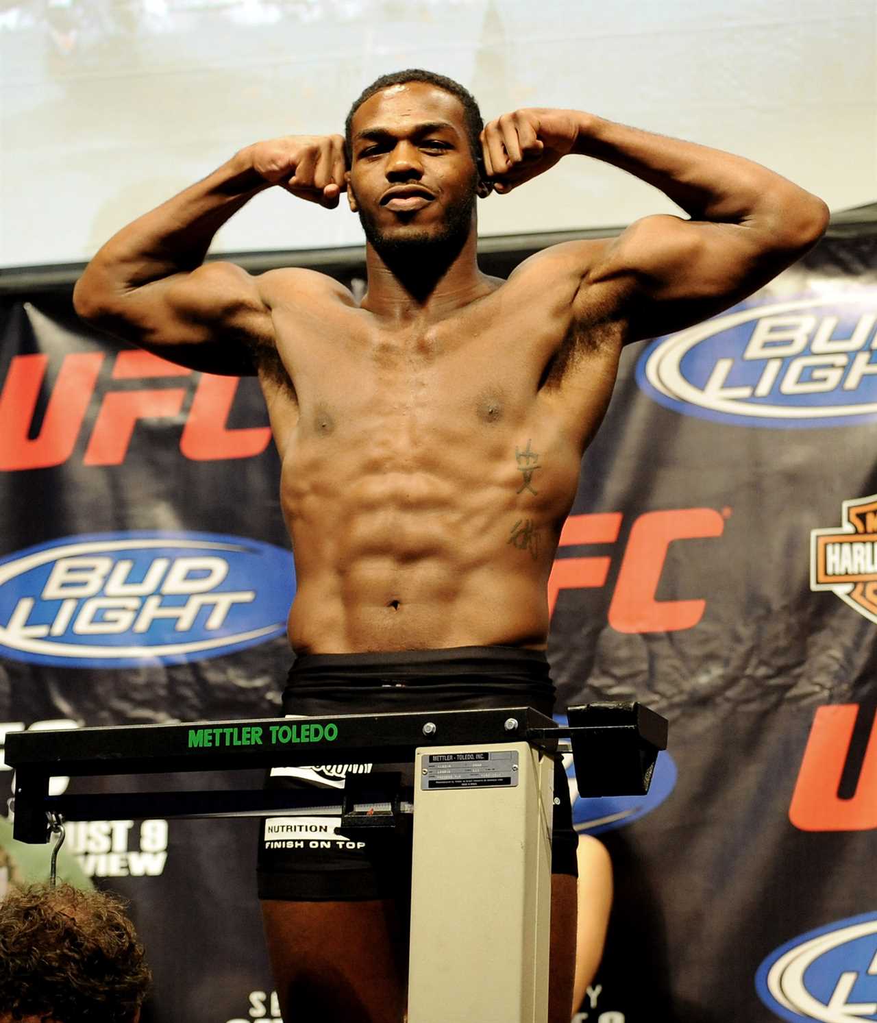 UFC star Jon Jones shows incredible body transformation after revealing the date for his debut against Miocic at heavyweight
