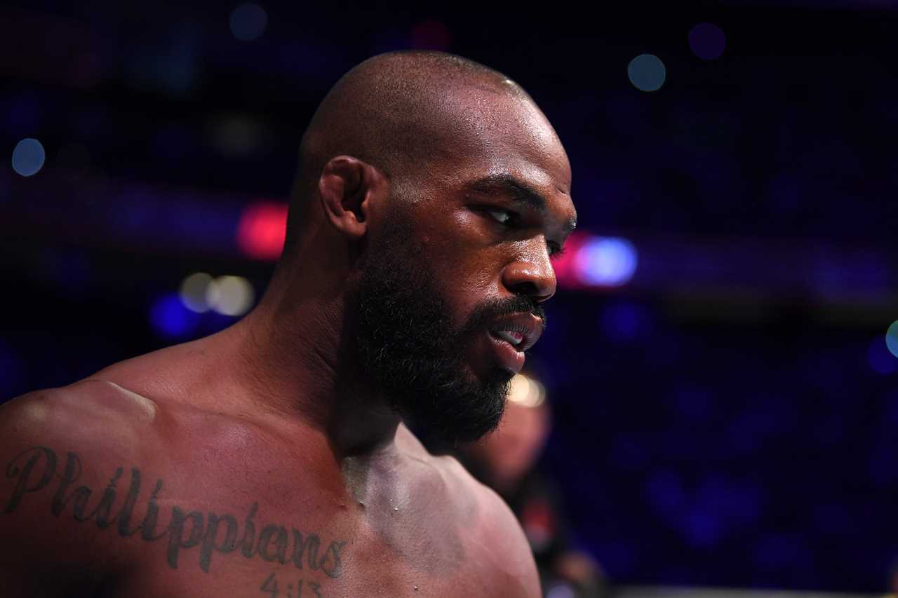 UFC star Jon Jones shows incredible body transformation after revealing the date for his debut against Miocic at heavyweight