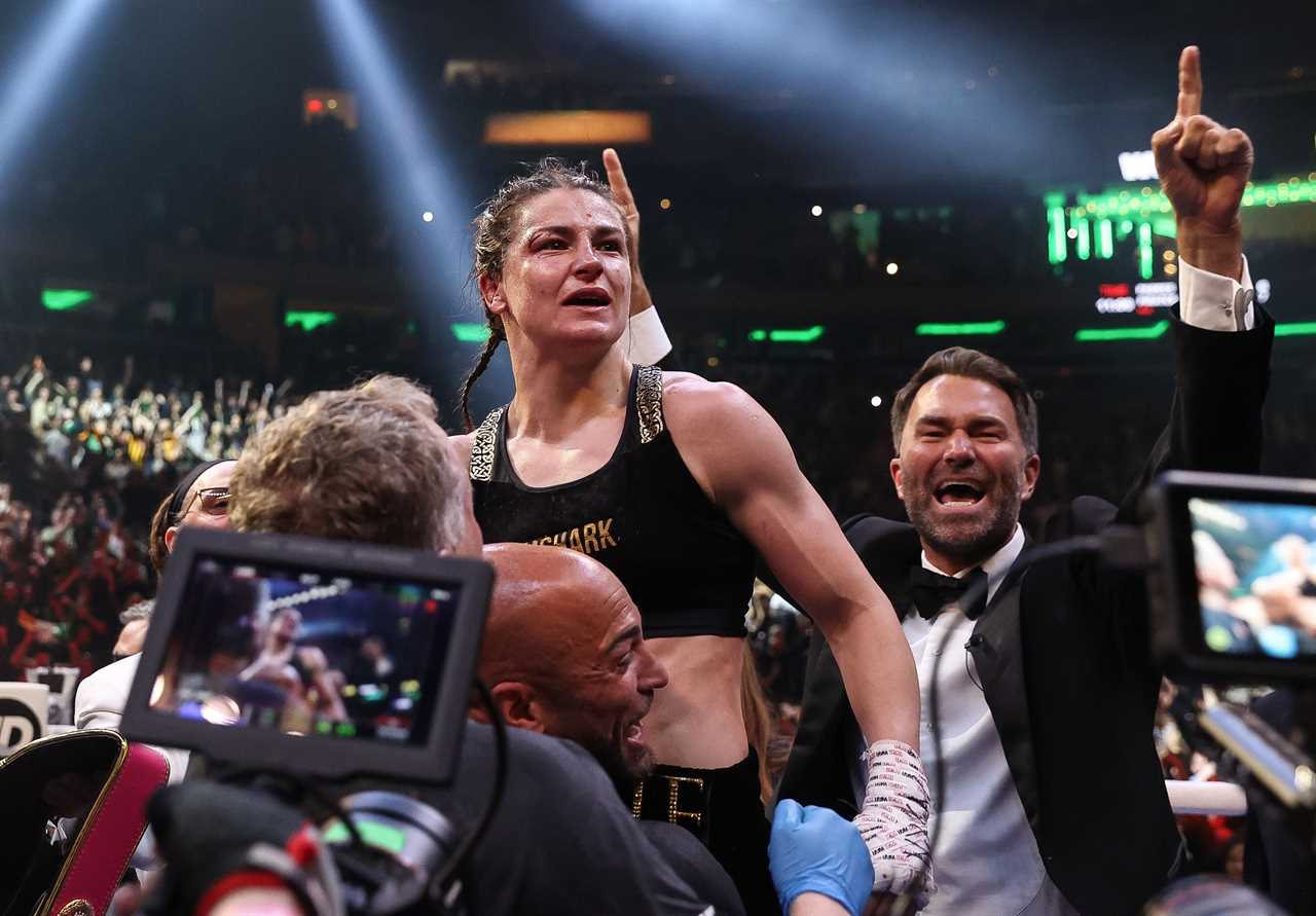 Eddie Hearn claims that Cyborg and Holly Holm want Katie Taylor to fight, but there is too much demand for an Amanda Serrano rematch.