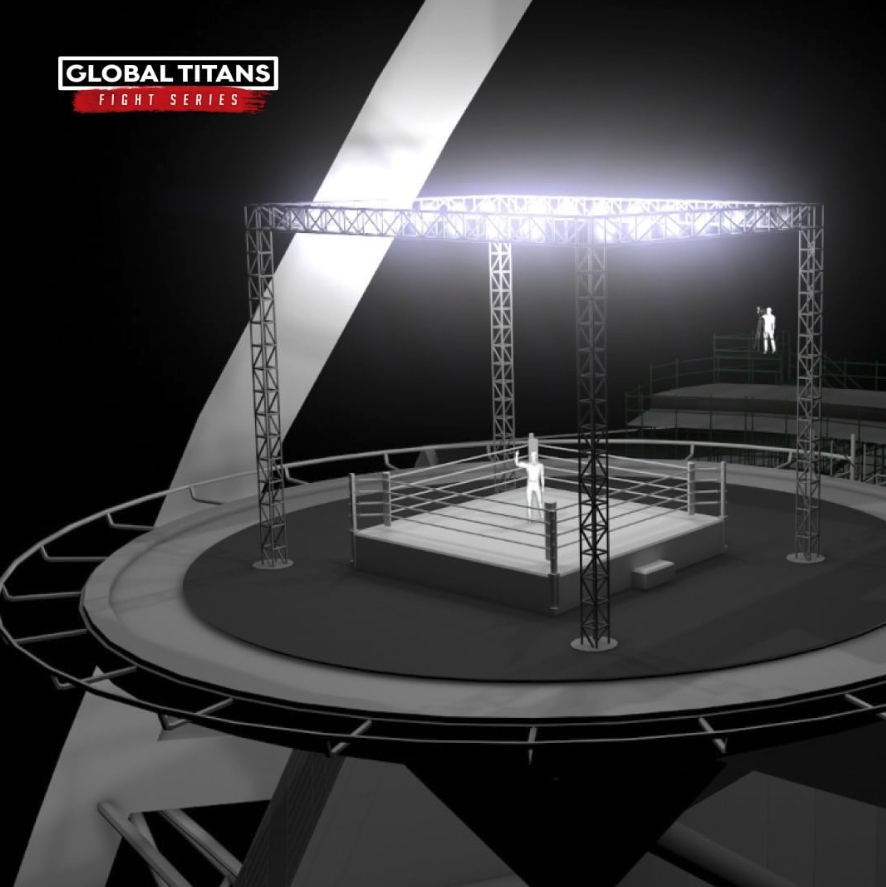 First look at design for 700ft high HELIPAD ring where Floyd Mayweather will fight Don Moore in shock comeback