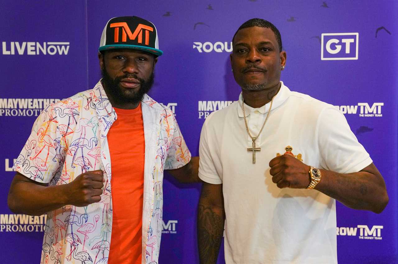 First look at design for 700ft high HELIPAD ring where Floyd Mayweather will fight Don Moore in shock comeback
