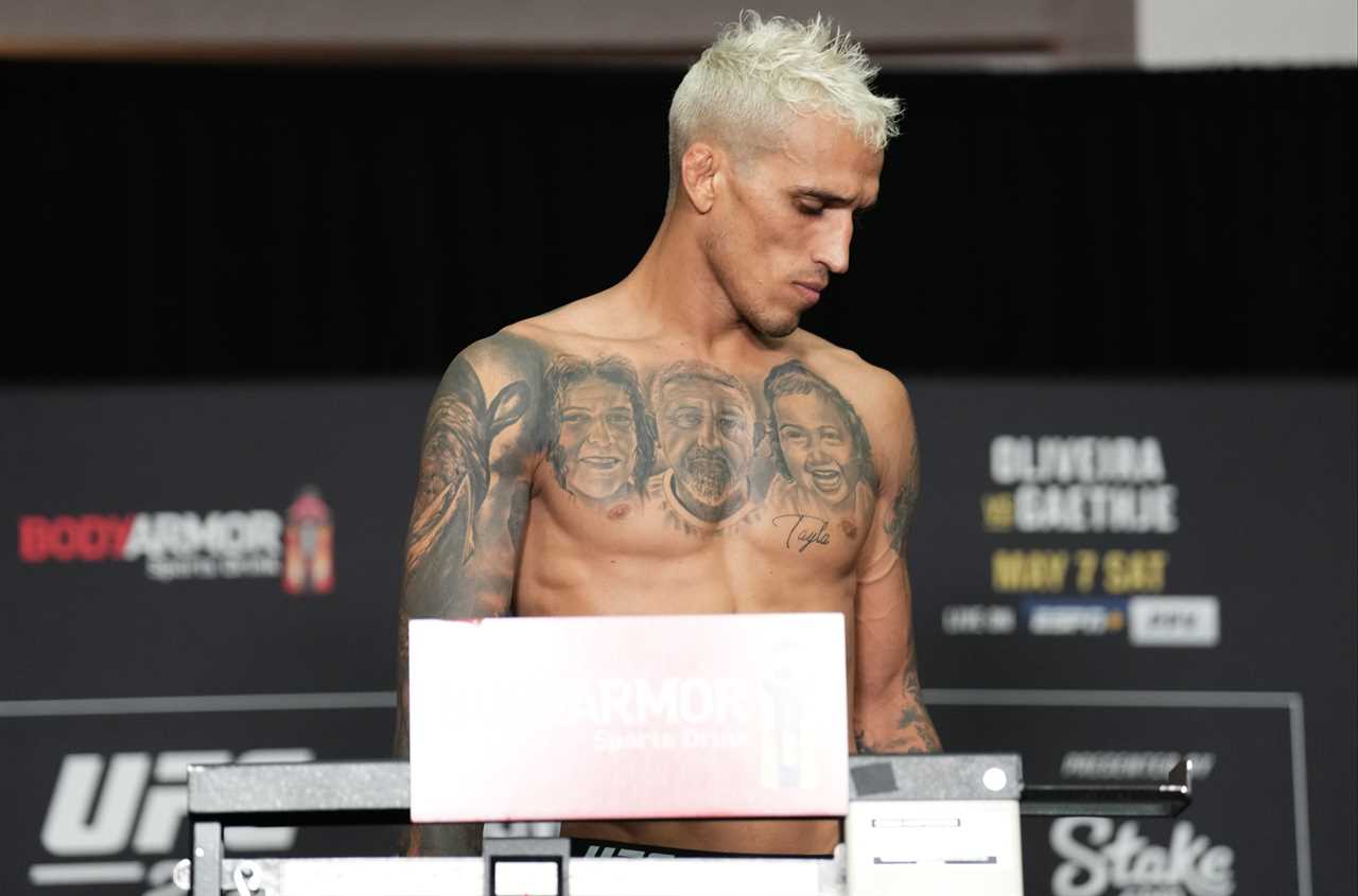 Charles Oliveira, who was stripped of his LW title, breaks down and claims he'made weight UFC's scales that night.