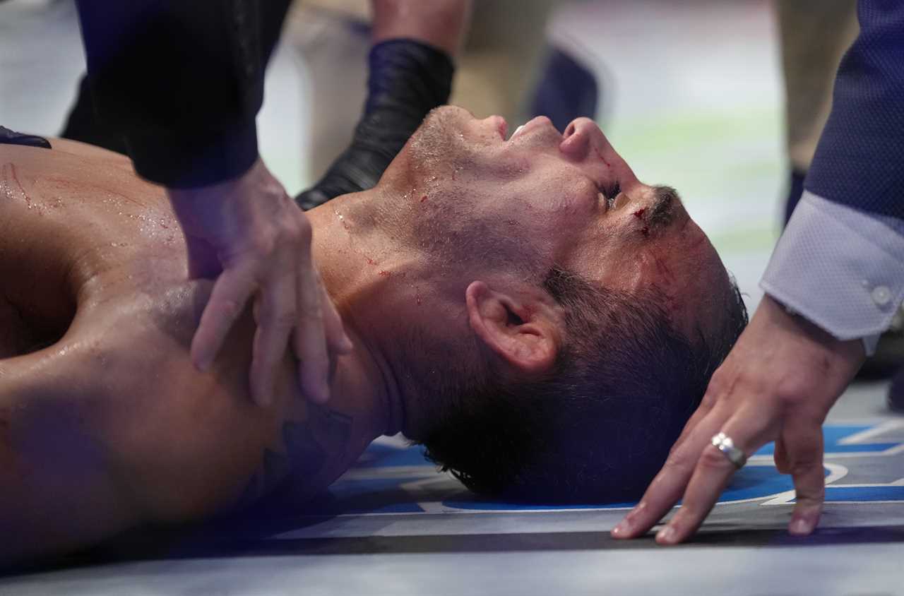 Tony Ferguson was taken to the hospital to undergo additional tests following a brutal front kick KO defeat to Michael Chandler at UFC 274.