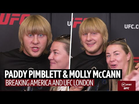 Breaking America with UFC London Paddy Pimblett, Molly McCann UFC 274, interview