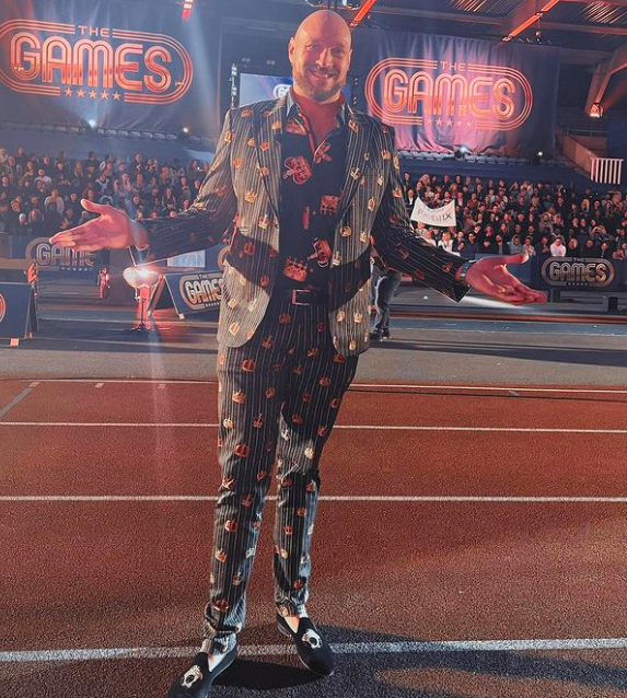 Watch Tyson Fury make a guest appearance on The Games. He rubs shoulders and is surrounded by Love Island stars.