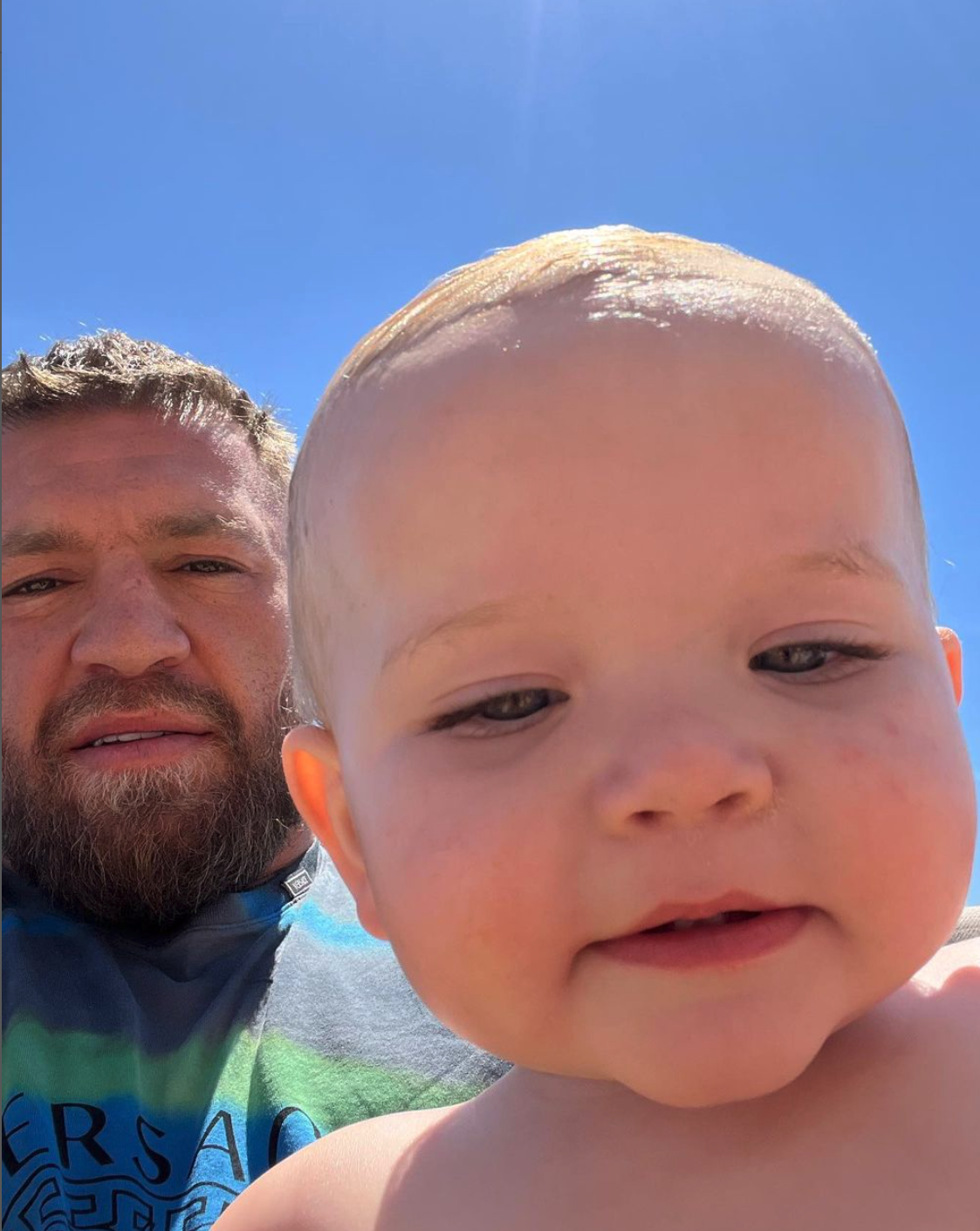 Conor McGregor posts a picture of his youngest son Rian, in St Tropez, and reveals who 'the big boss.