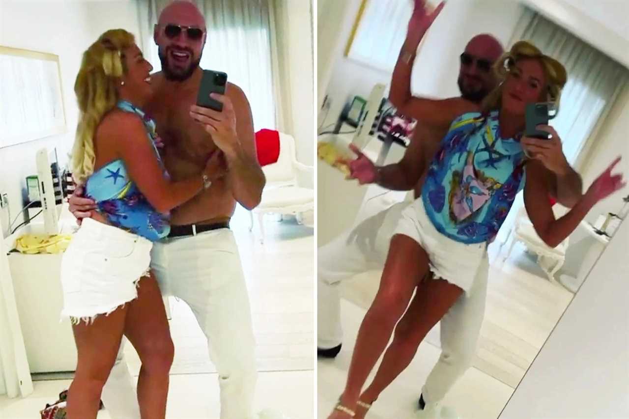 If Carlsberg made wives - Tyson Fury films Paris in a bikini on vacation before drinking a lot of beer with his dad John