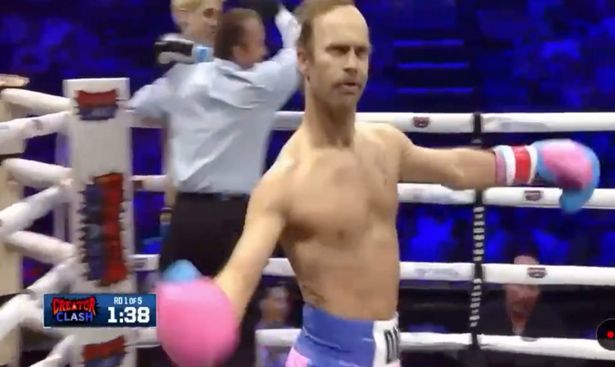 In just 22 seconds, watch a YouTuber 41 years old nicknamed Dad beat 26-years-old opponent in boxing fight