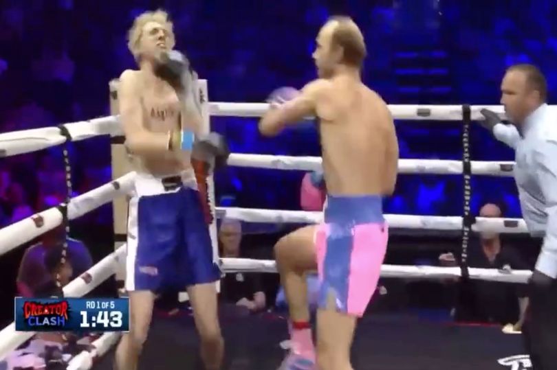 In just 22 seconds, watch a YouTuber 41 years old nicknamed Dad beat 26-years-old opponent in boxing fight