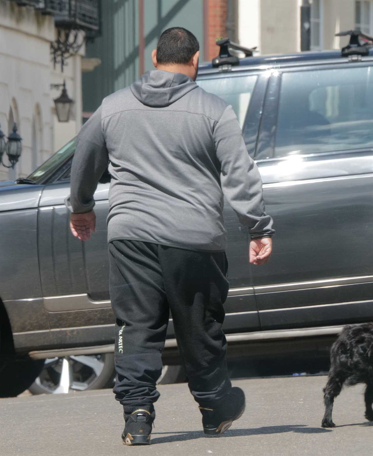 Prince Naseem Hamed, who rents a PS1.4m house near the Queen, is pictured walking around Windsor Castle