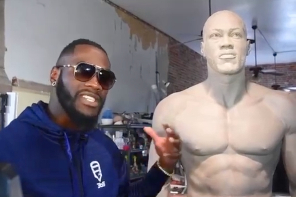 Deontay Wilder was honored with a life-size statue in Alabama. This is a hint that he is eager to return to boxing
