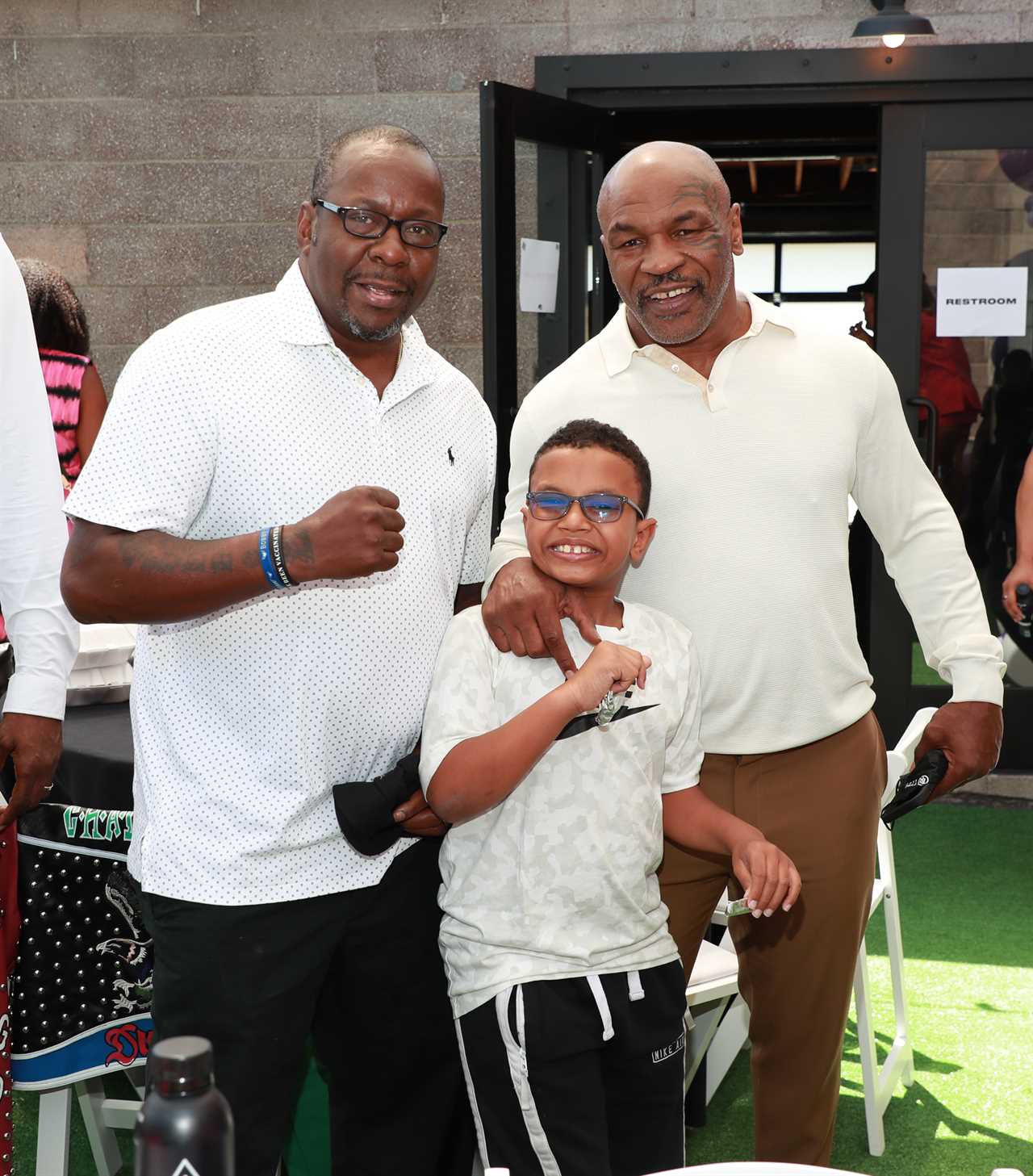 Mike Tyson's son, Morocco, 11, goes to golf while boxing legend Boxing Legend tried his hand at a new sport